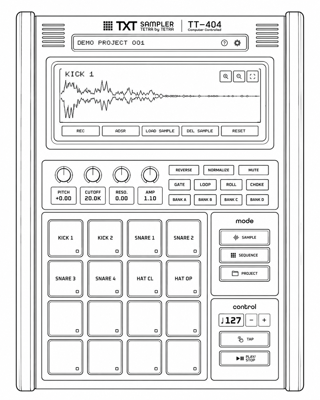 TXT sampler の本体イメージ